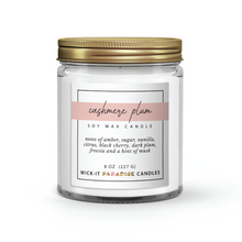 Load image into Gallery viewer, Wick-it Paradise | Cashmere Plum 8oz Candle