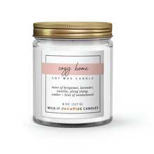 Load image into Gallery viewer, Wick-it Paradise Cozy Home Scented 8 oz Candle