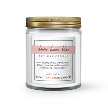 Load image into Gallery viewer, Wick-it Paradise Down Home Bleu 8oz Candle