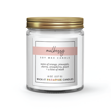 Load image into Gallery viewer, Wick-it Paradise Mulberry 8oz Candle
