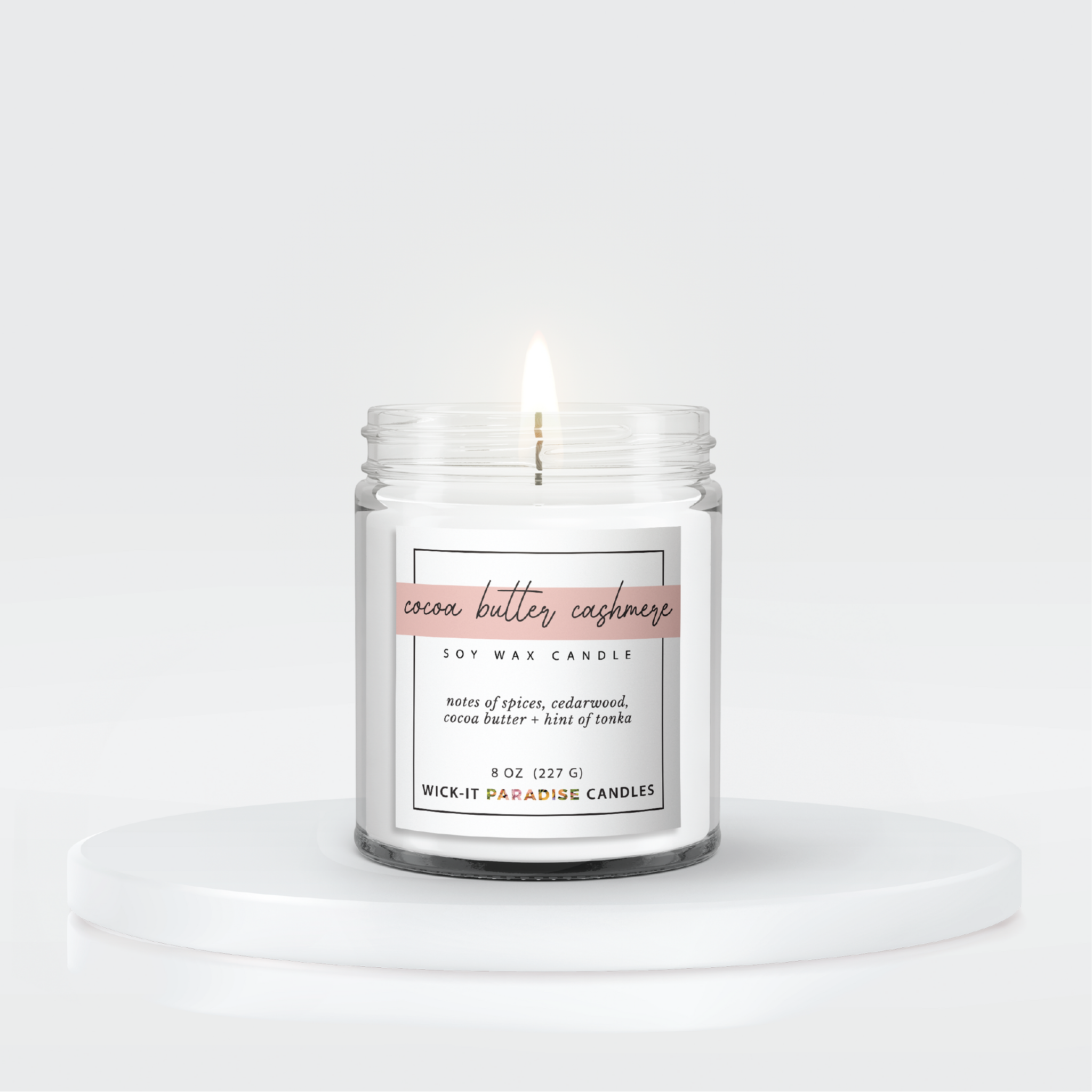 Cozy cashmere coconut soy wax candle