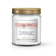 Load image into Gallery viewer, Wick-it Paradise Cozy Home Scented 8 oz Candle
