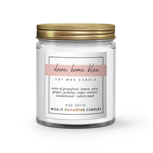 Load image into Gallery viewer, Wick-it Paradise Down Home Bleu 8oz Candle

